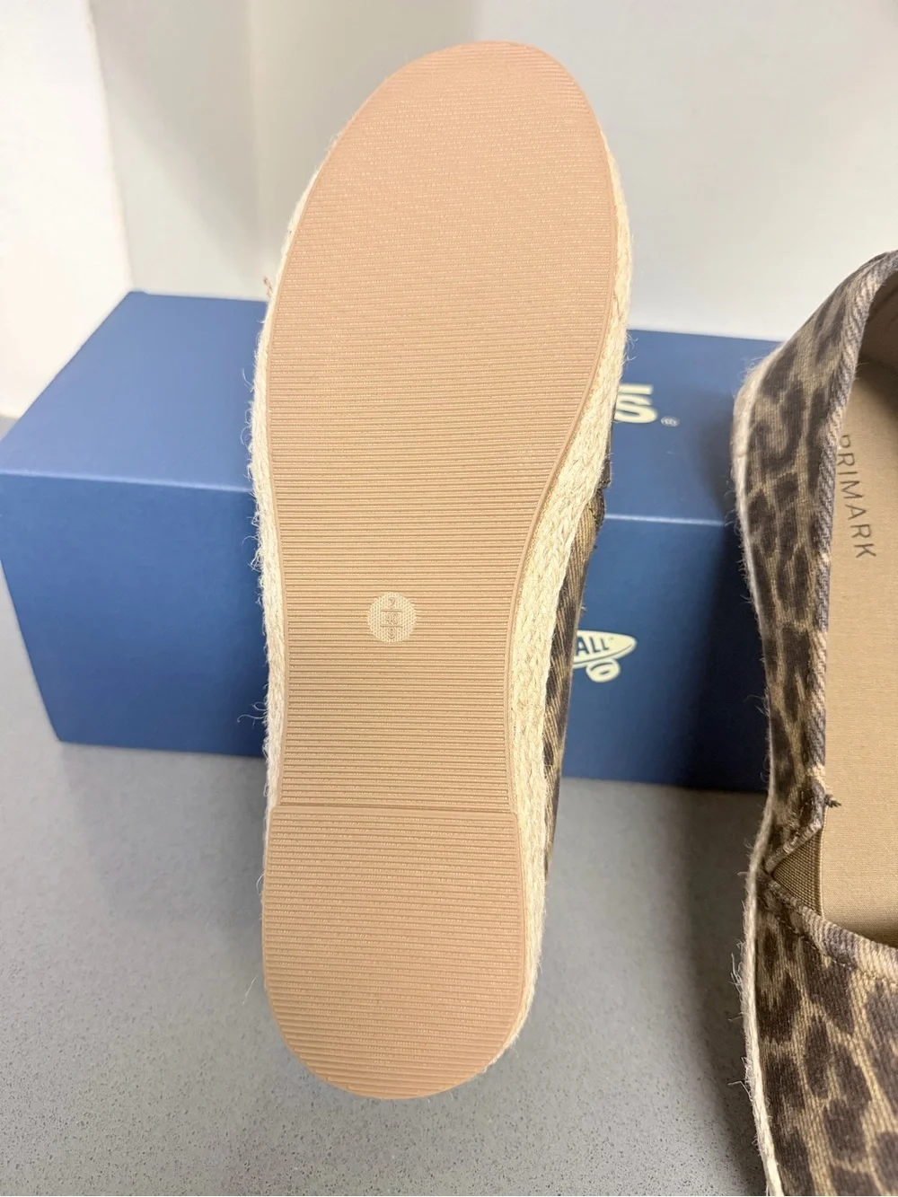 Leopard Print Slip-On Espadrilles - Women's Brown Casual Flats size 9